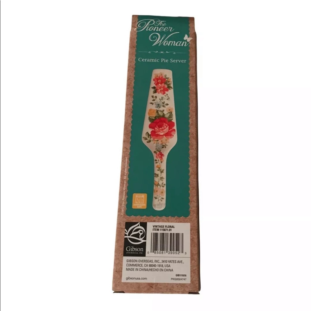 NEW! *RARE* HTF Pioneer Woman Vintage Floral Pie Server Cake Server - Picture 4 of 6
